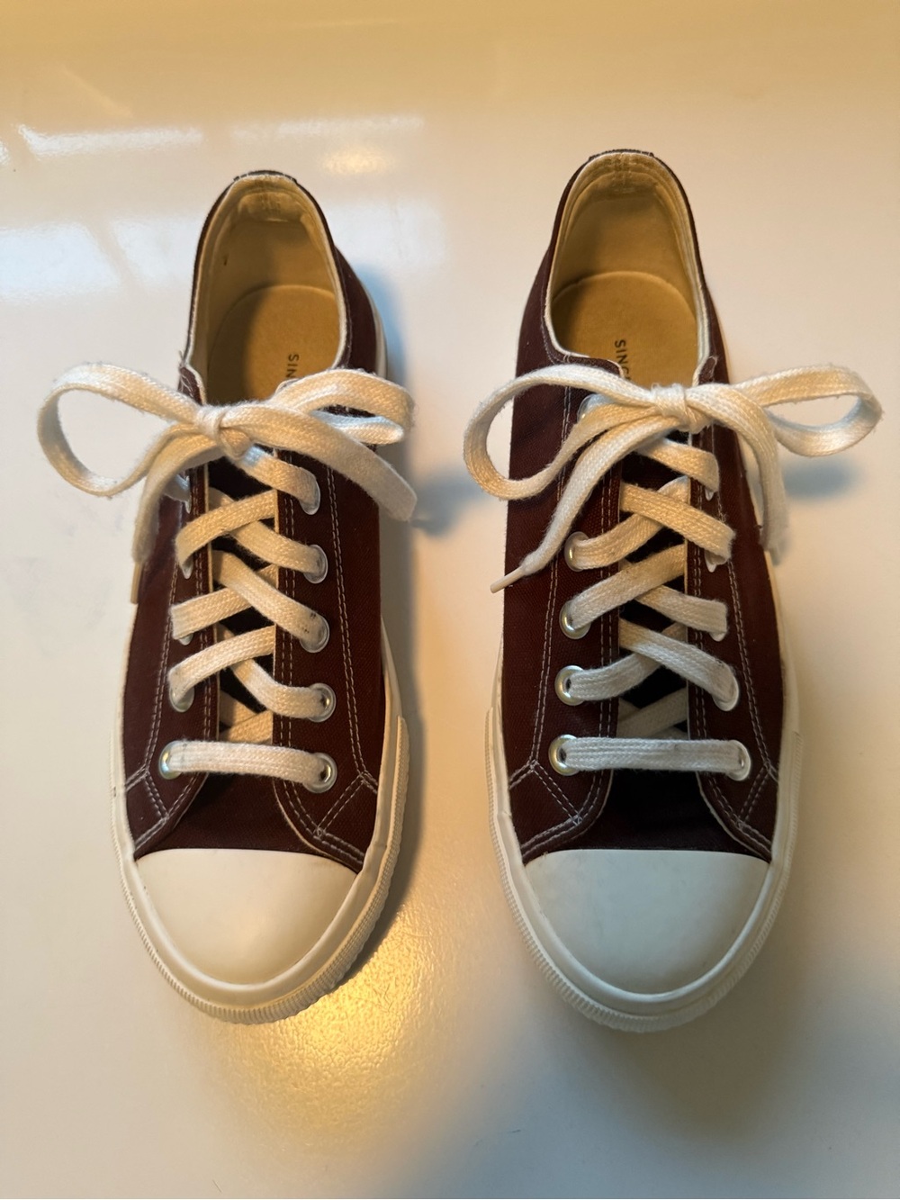 Sincerely Jules Vina Black Canvas Sneaker with White trim❗️